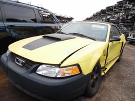 2001 FORD MUSTANG GT YELLOW CONV 4.6L AT F18025